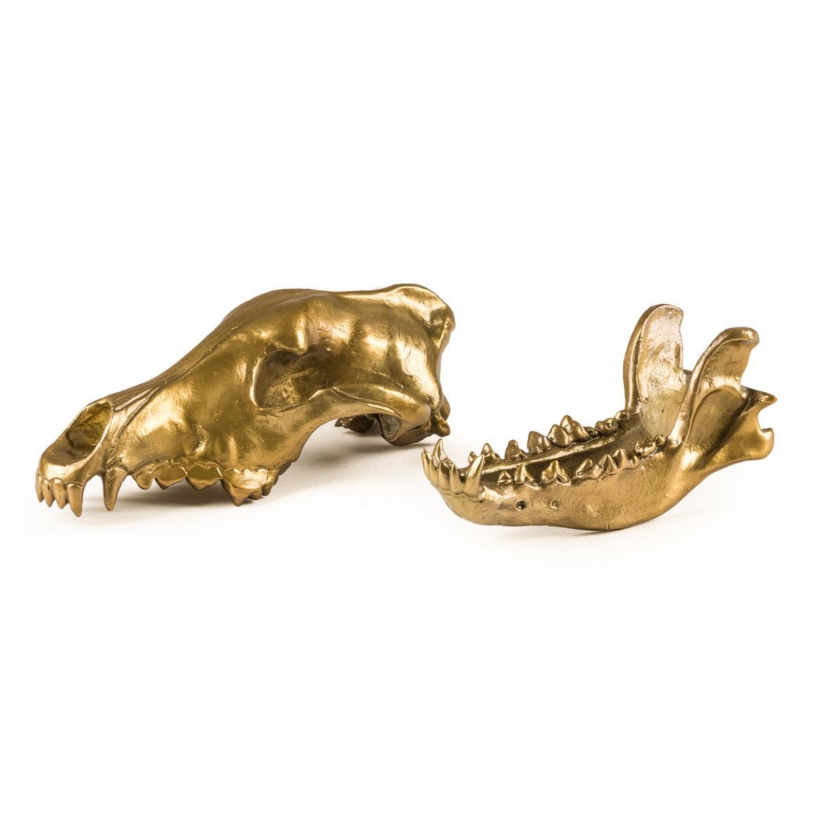 Aluminium decorative object | Wolf Skull by Seletti