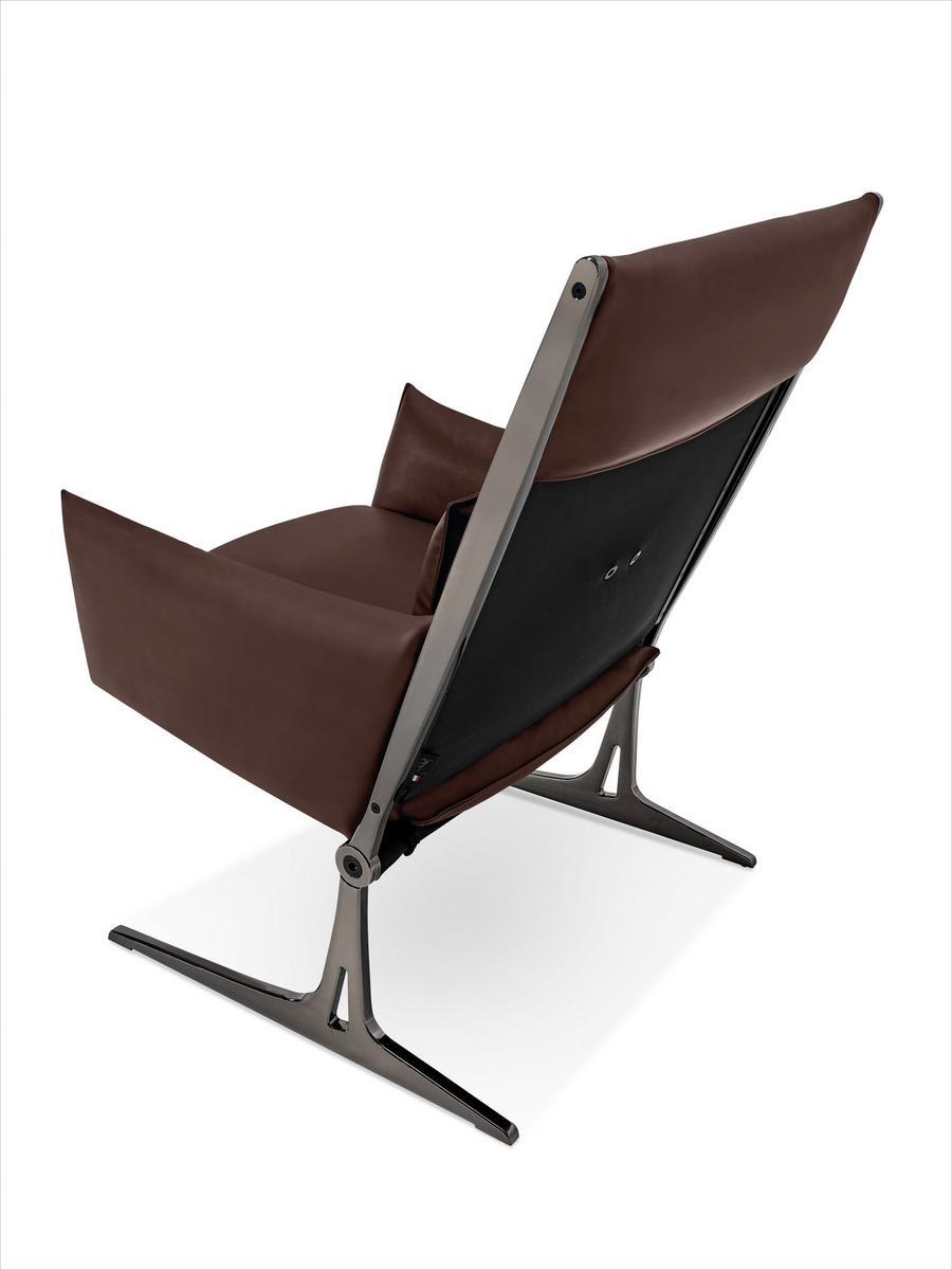 Leather armchair | Barracuda by Arketipo
