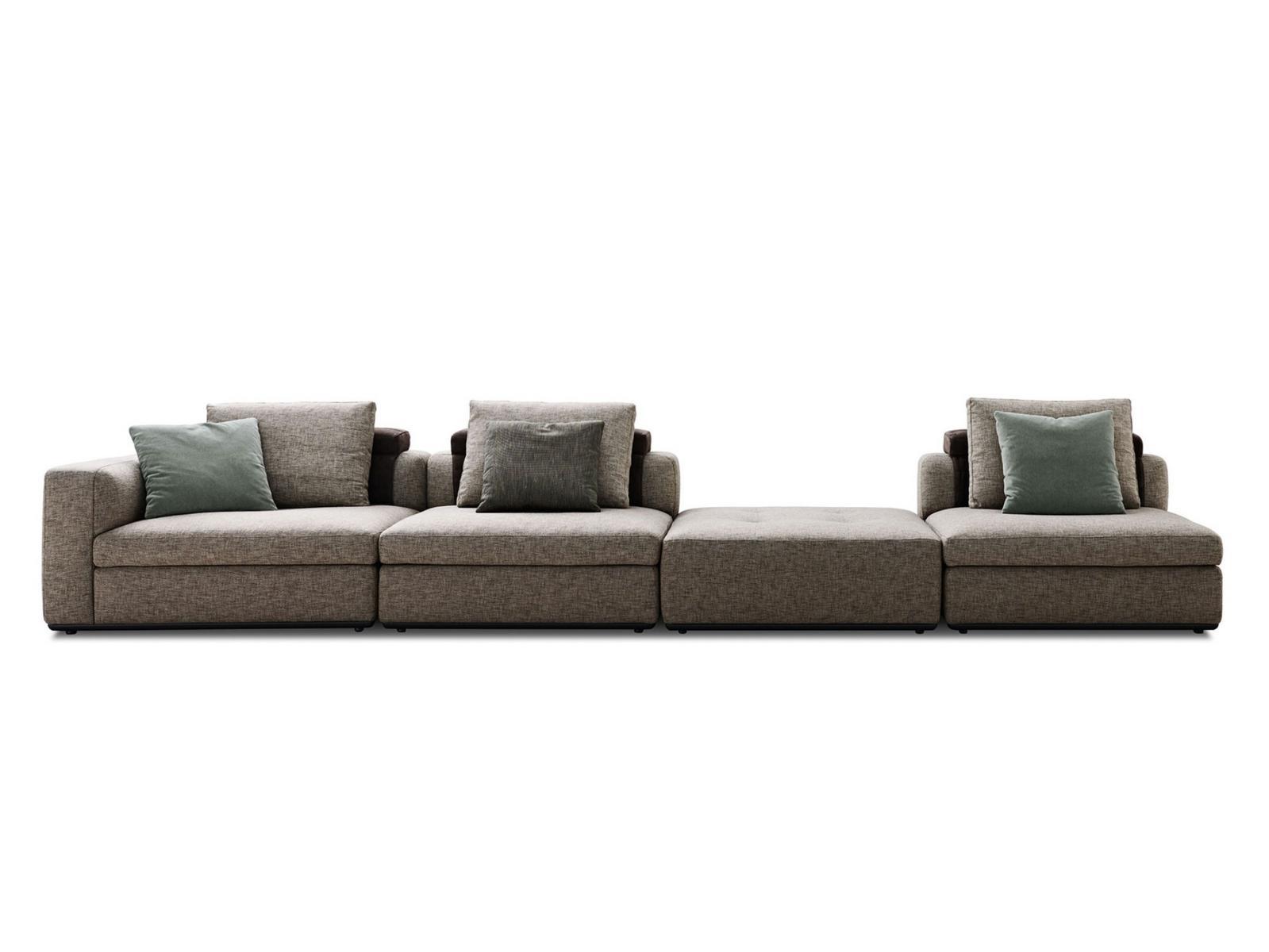 Sectional fabric sofa | Albert by Molteni