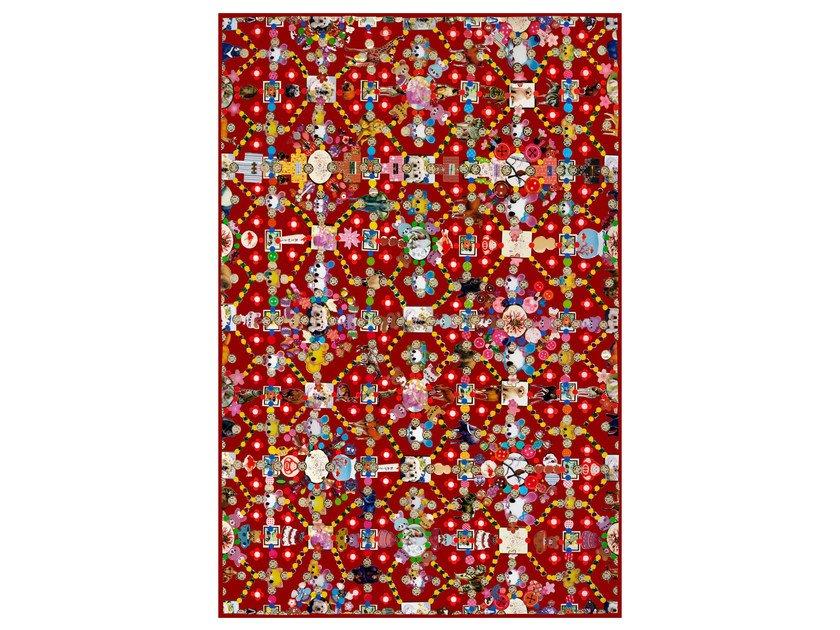 Patterned rectangular rug | Obsession Red by Moooi