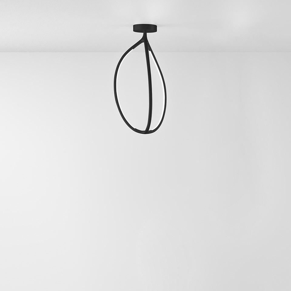 Aluminium and silicone ceiling lamp | Arrival by Artemide