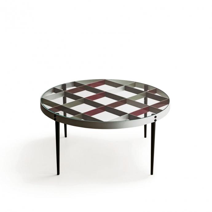 Round crystal coffee table | D.555.1 by Molteni