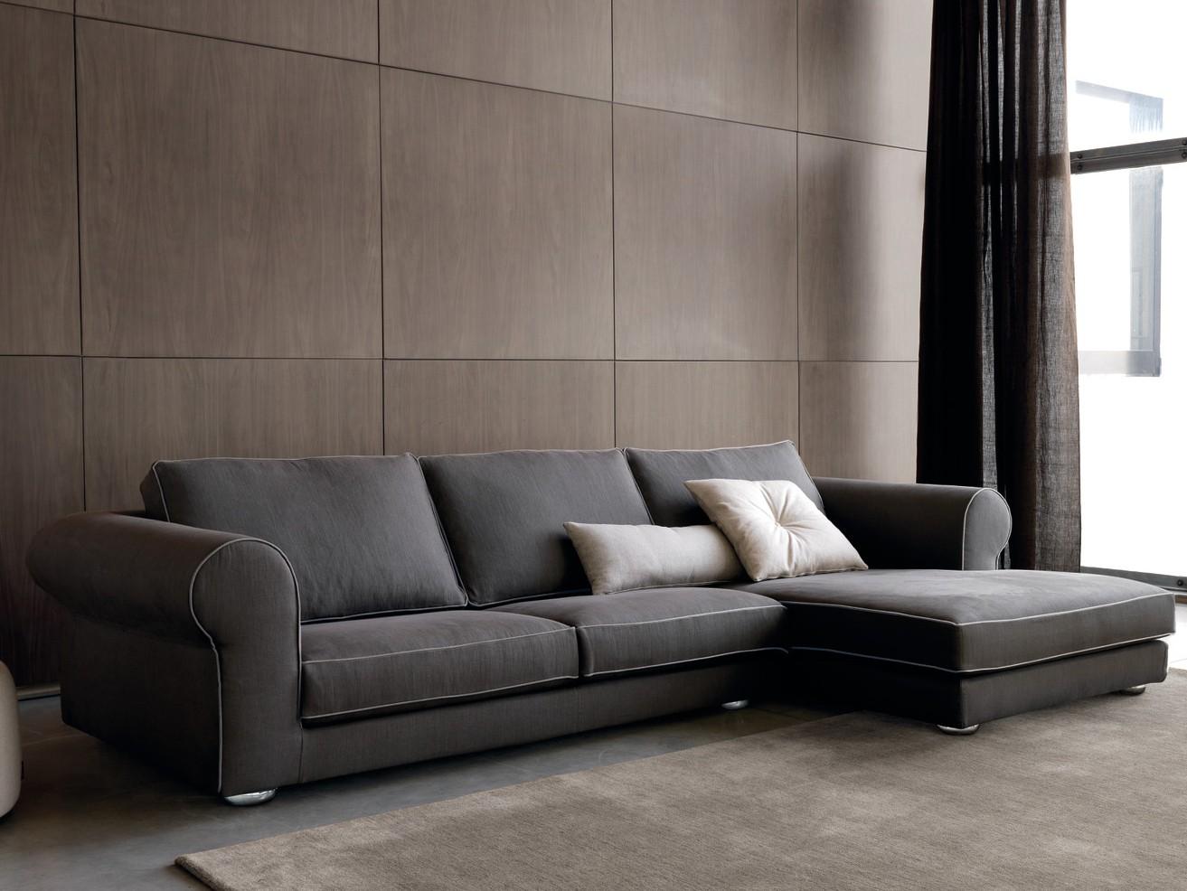 Sectional fabric sofa | Giasone by Dema