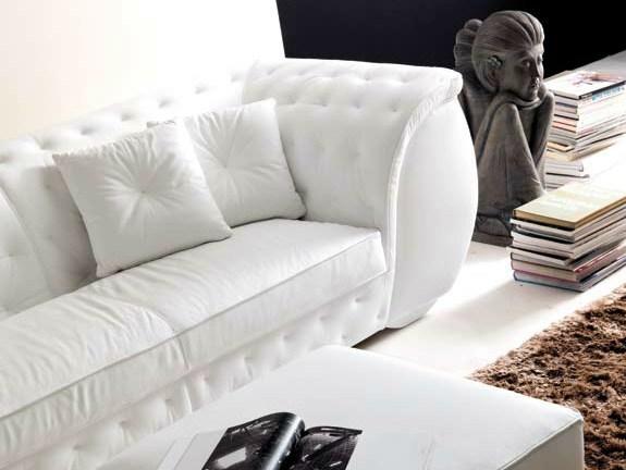 3 seater leather sofa | Lapo-quilt by Corte Zari
