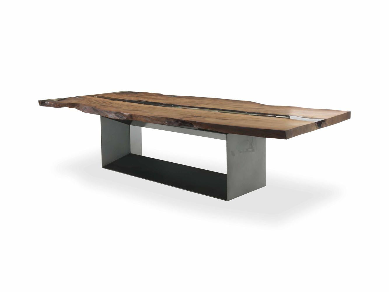Rectangular solid wood table | Kauri by Riva 1920