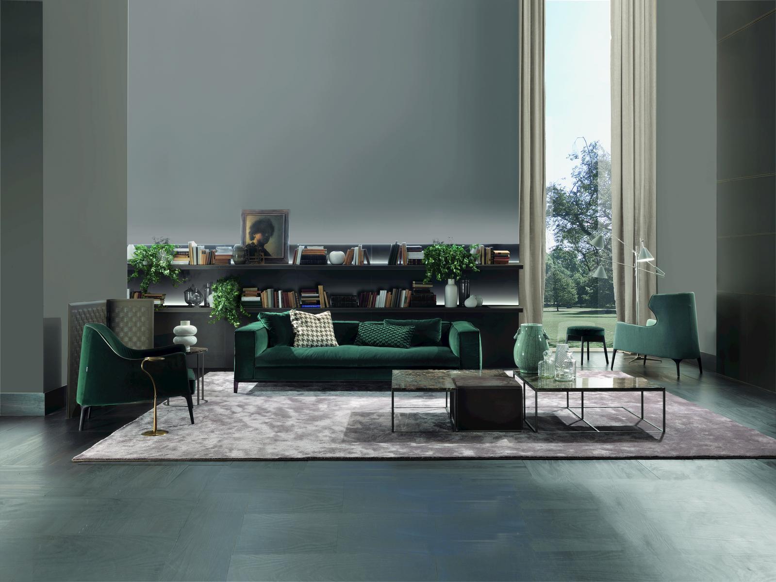 Bergere fabric armchair with armrests | Jackie Bergere by Frigerio