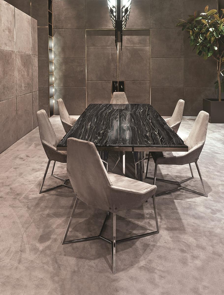 Rectangular metal table | Ginza by Longhi