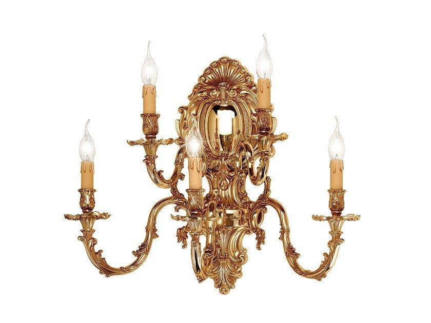French Gold leaf wall light | Versailles 093/a5 by Possoni Illuminazione