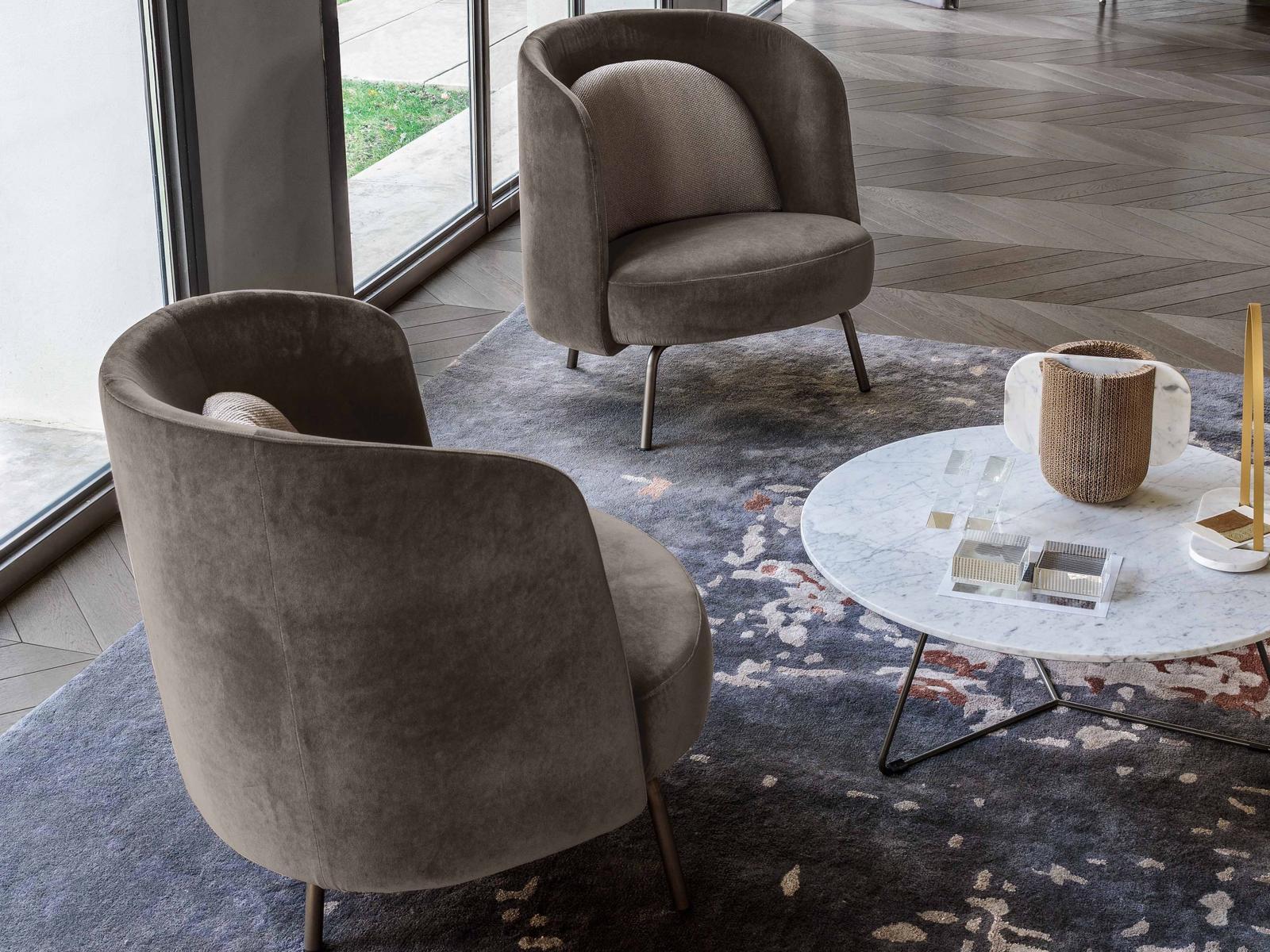 Upholstered fabric armchair | Lucia by Ditre Italia
