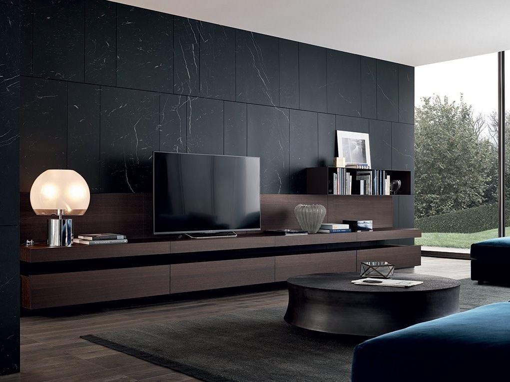 Sectional TV wall system | Sintesi by Poliform