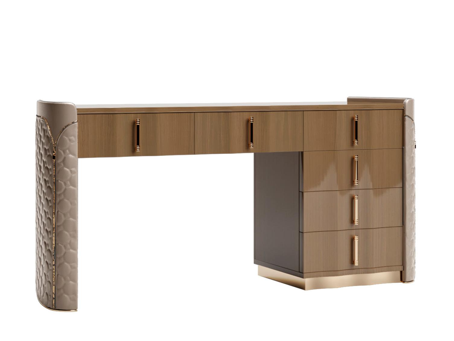 Wooden writing desk with drawers | Mason by Volpi