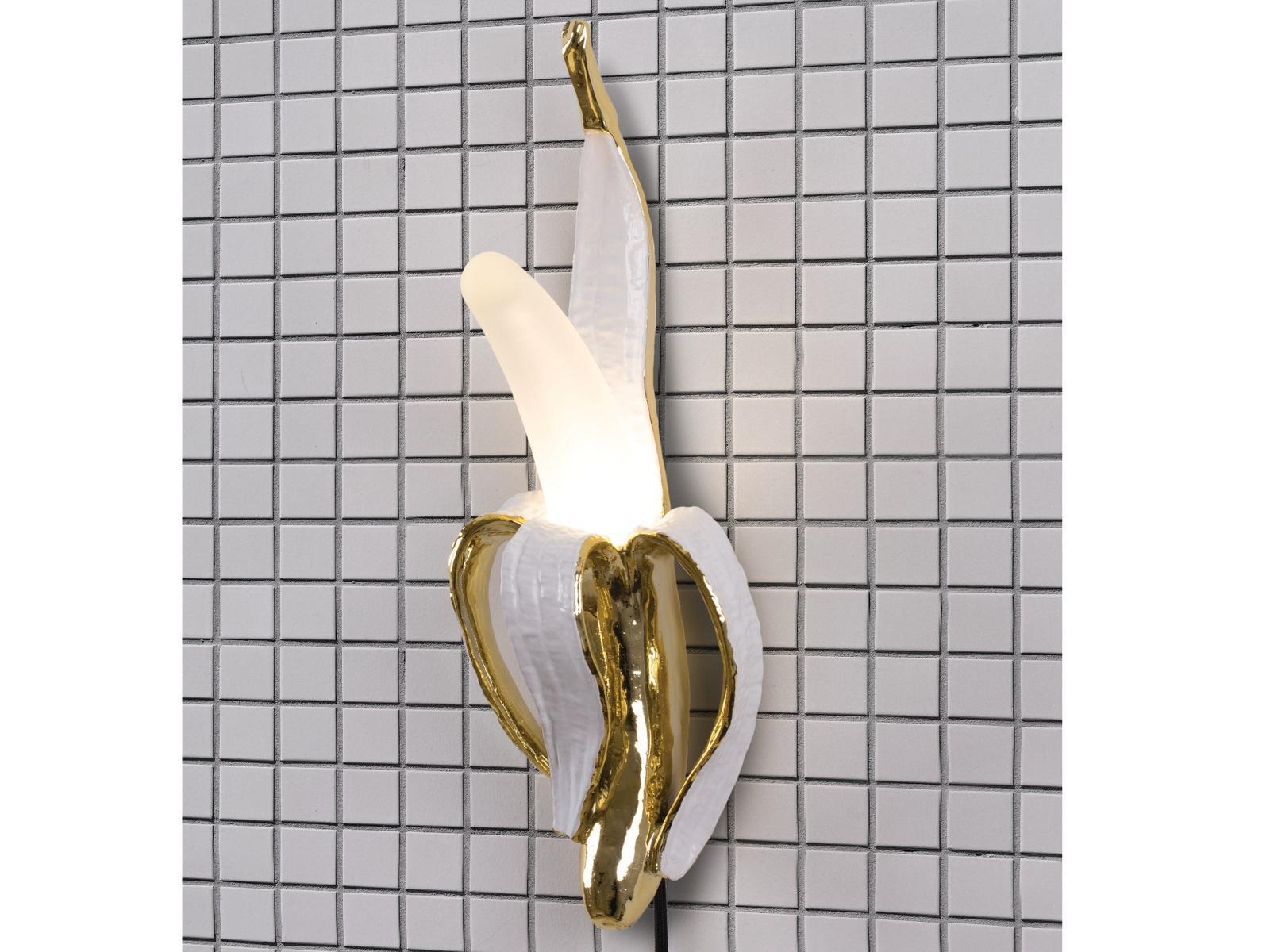 Resin and glass wall light | Banana Lamp Phooey by Seletti