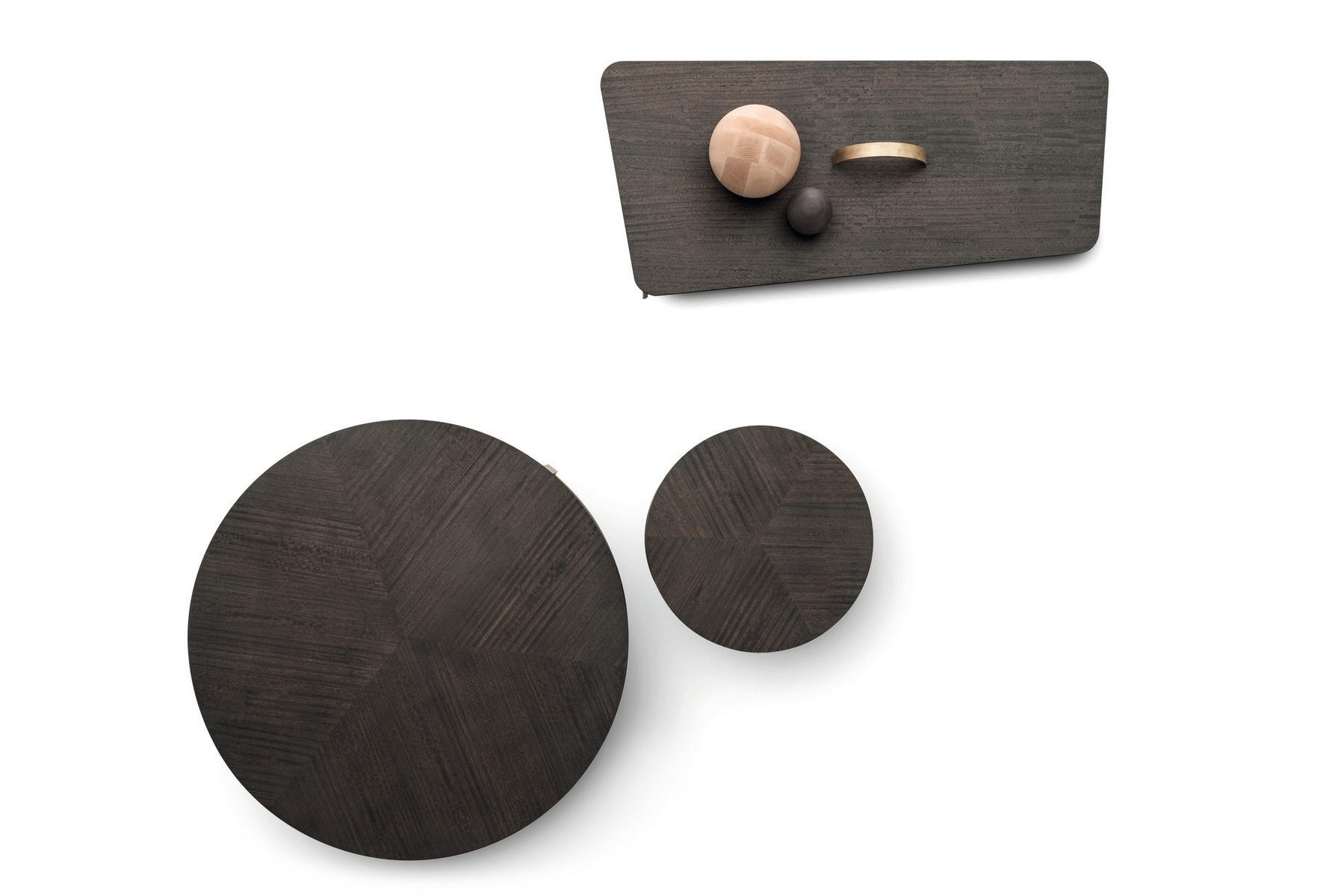 Wooden high side table with integrated magazine rack | Kailua by Ditre Italia