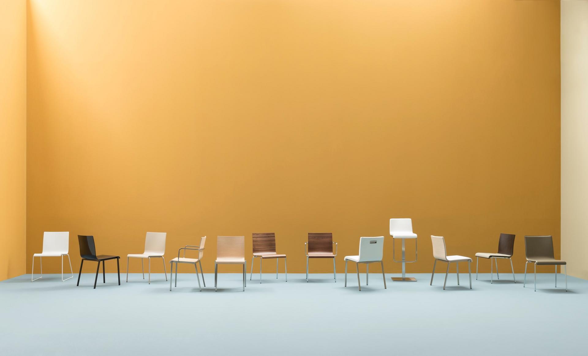 Stackable chair | Kuadra Xl 2401 by Pedrali