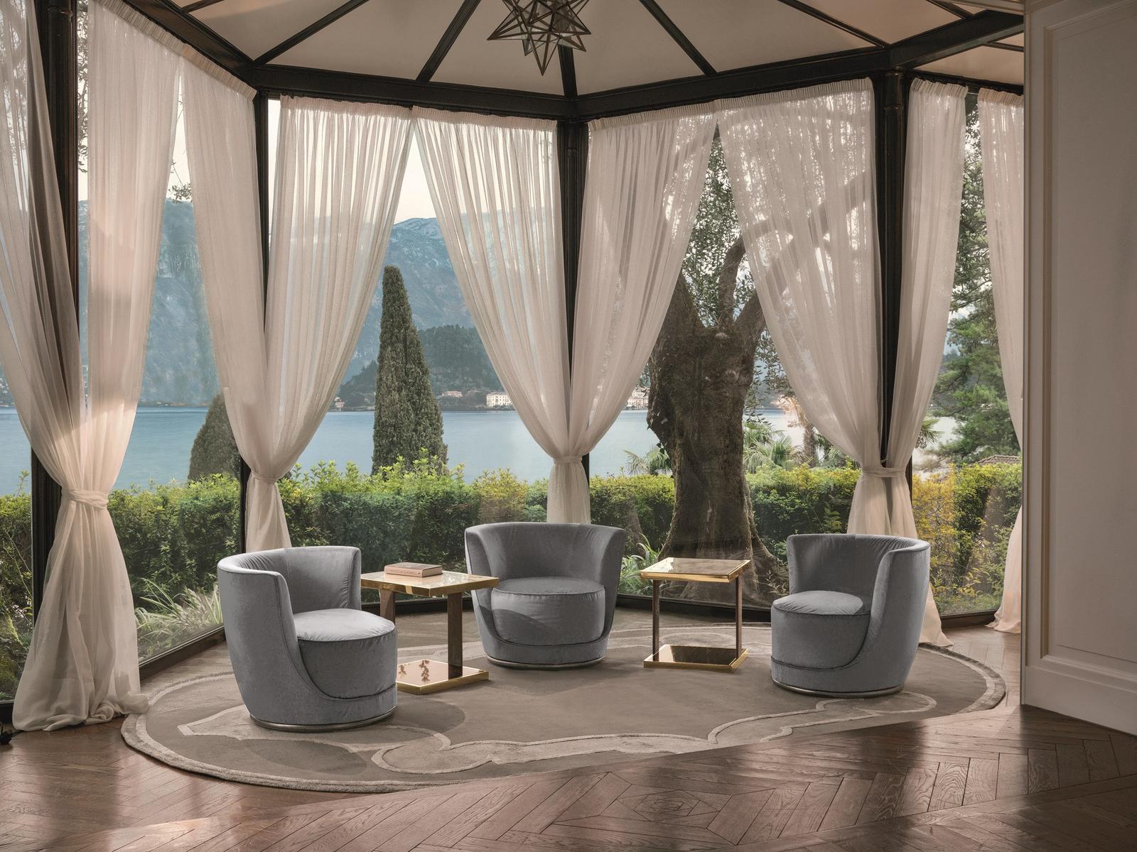 Fabric armchair | Laurent by Longhi