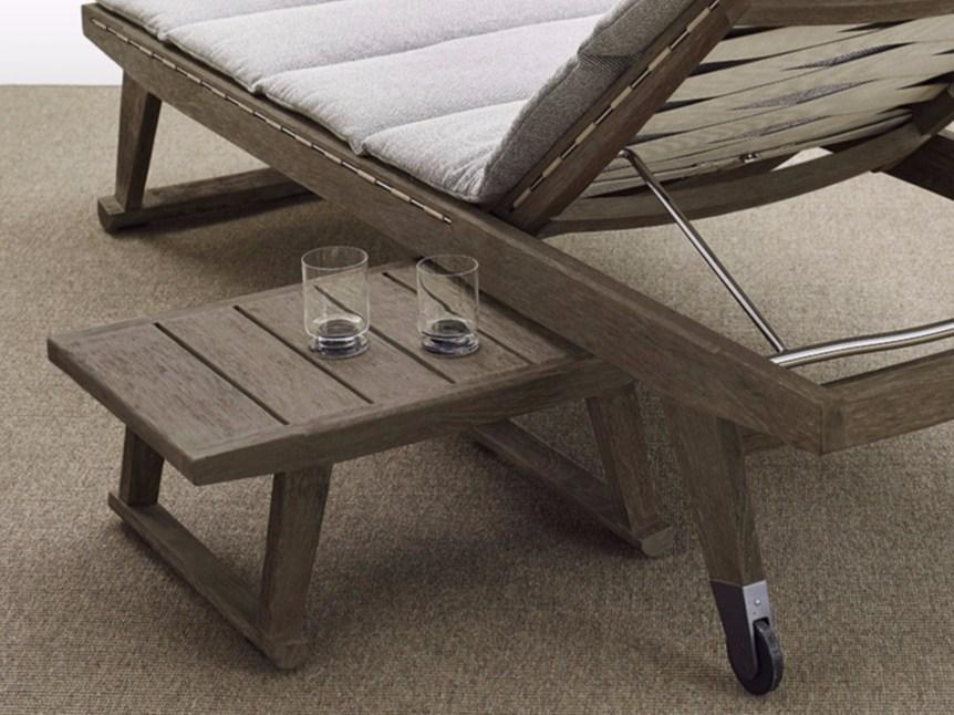 Rectangular teak garden side table | Gio by B&B Italia