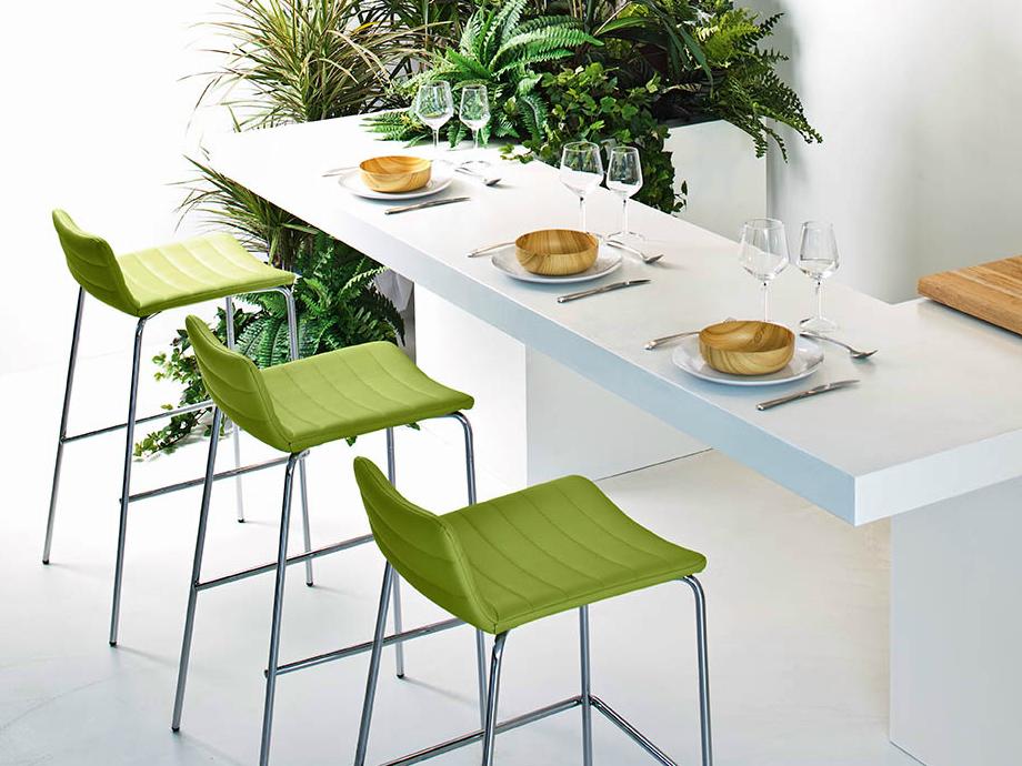 High upholstered barstool | Cover by Midj