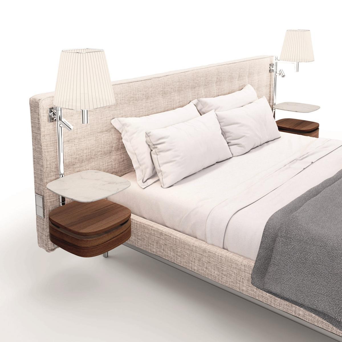 Bed with integrated nightstands | Volage Ex-s Night by Cassina