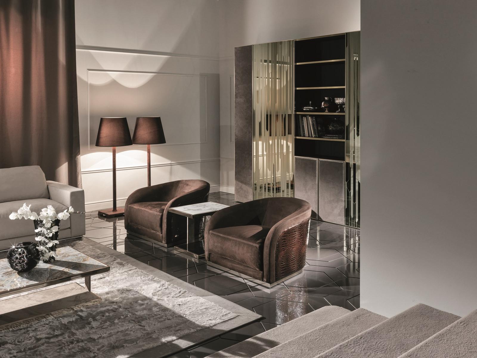 Leather armchair | Pearl by Longhi