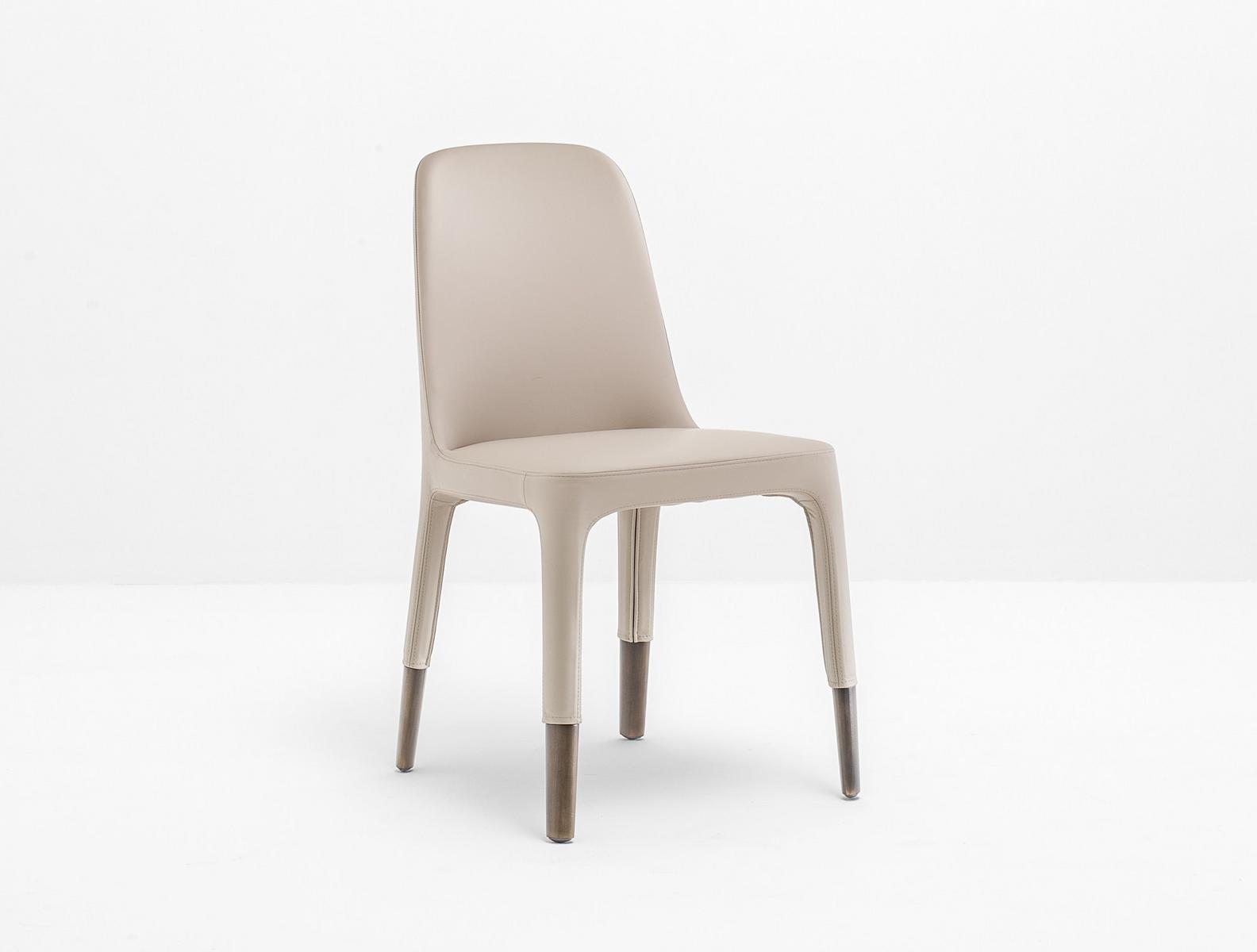 Upholstered leather restaurant chair | Ester 691 by Pedrali