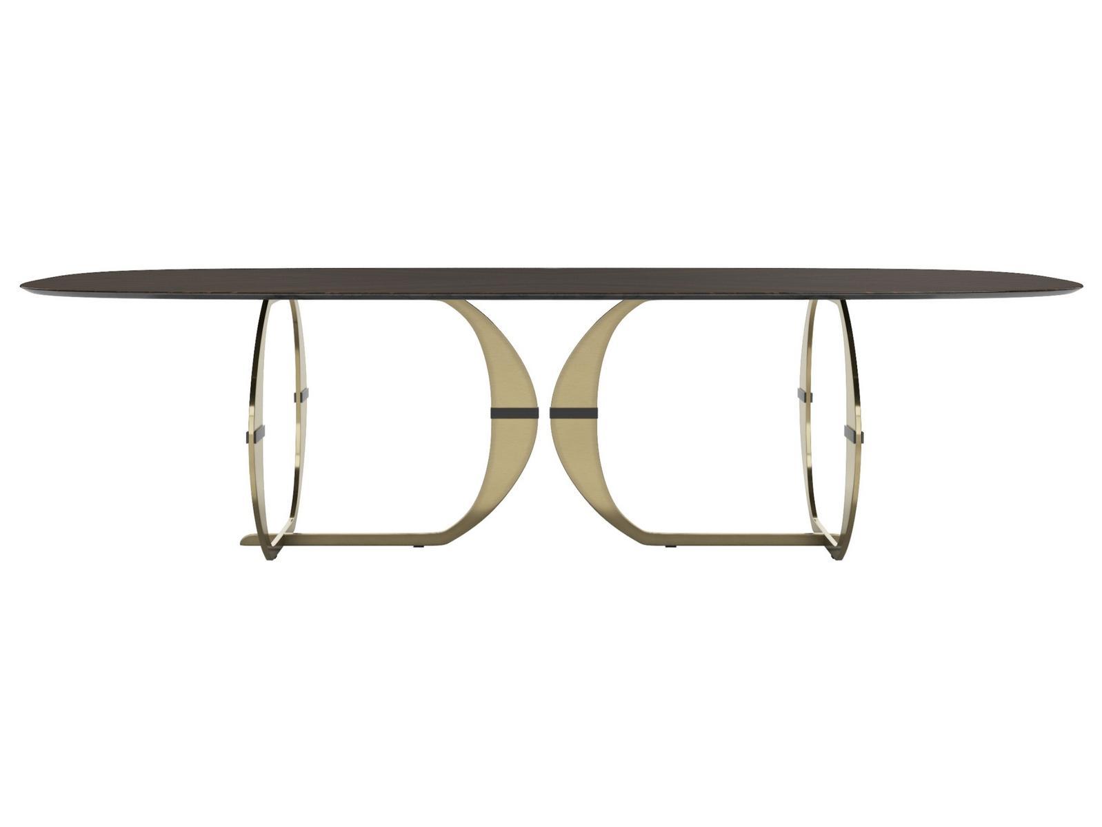 Oval wooden dining table | Convivio by Capital Collection