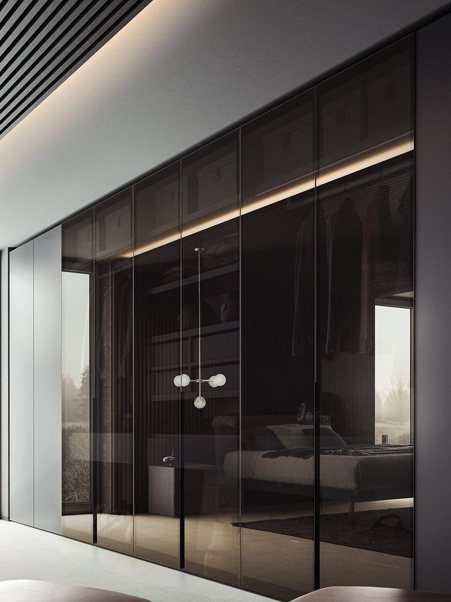 Wood and glass wardrobe | Vitrum by Pianca