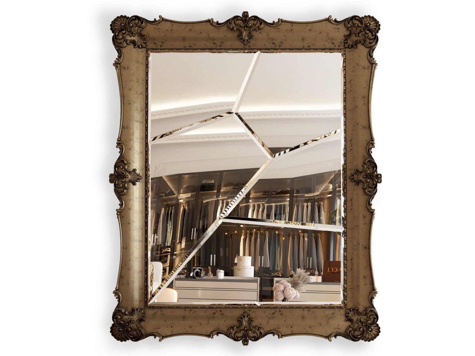 Freestanding rectangular framed wood and glass mirror | D. Dinis Fragmented by Boca Do Lobo