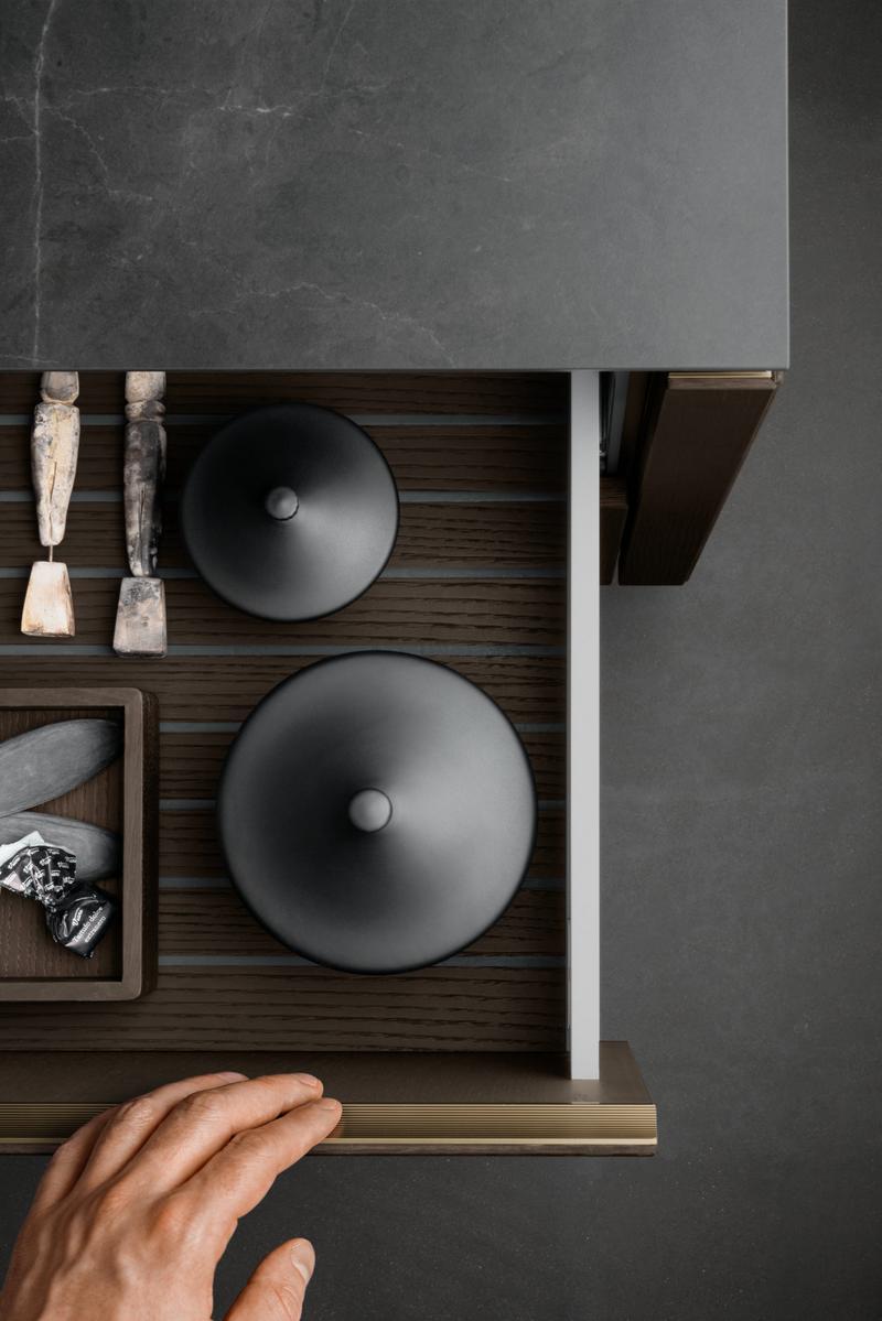 Kitchen with island without handles Siematic Slx