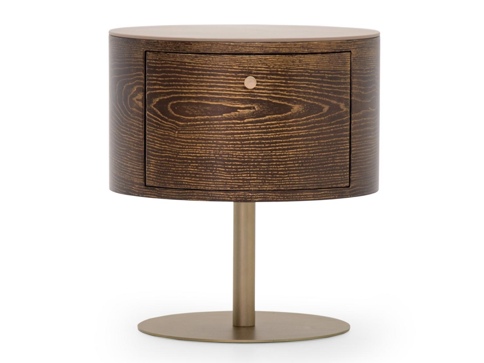 Round ash bedside table | Overseas by Formitalia