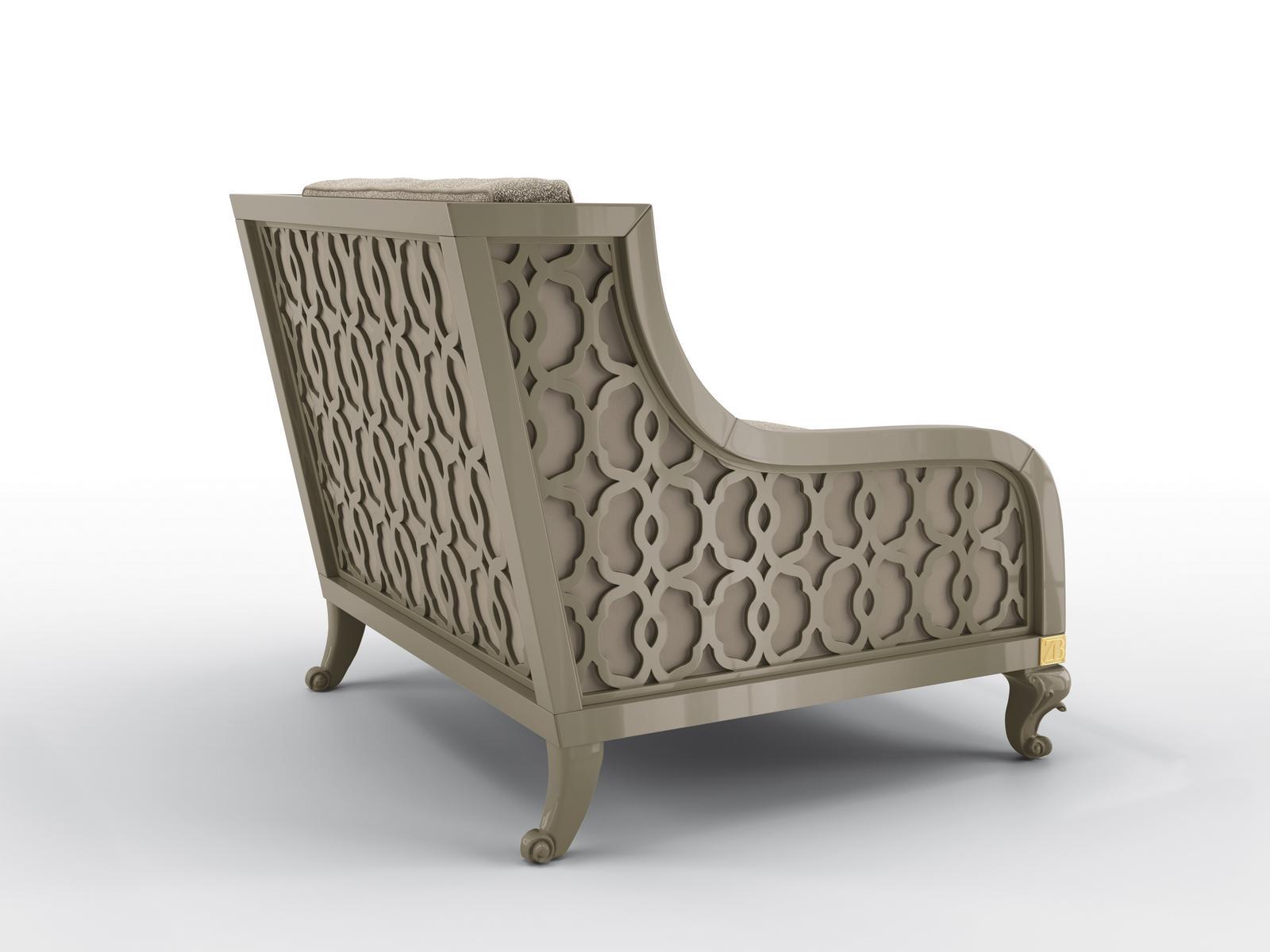 Fabric armchair with armrests | Club Wide by Bruno Zampa