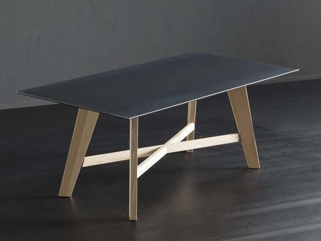 Rectangular iron dining table | Detroit + Pechino by Altacorte