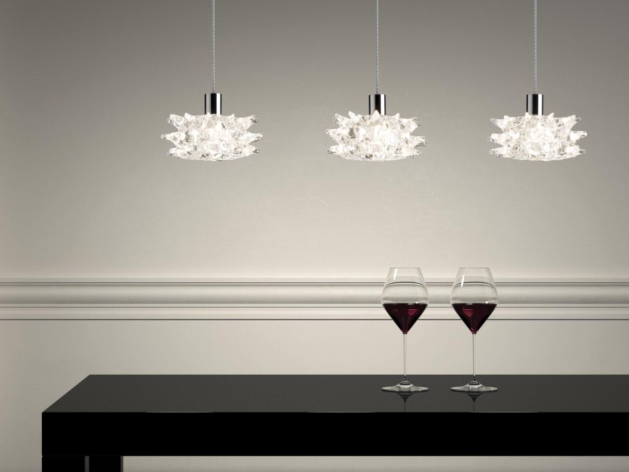 LED crystal pendant lamp | Kuk S by Leucos