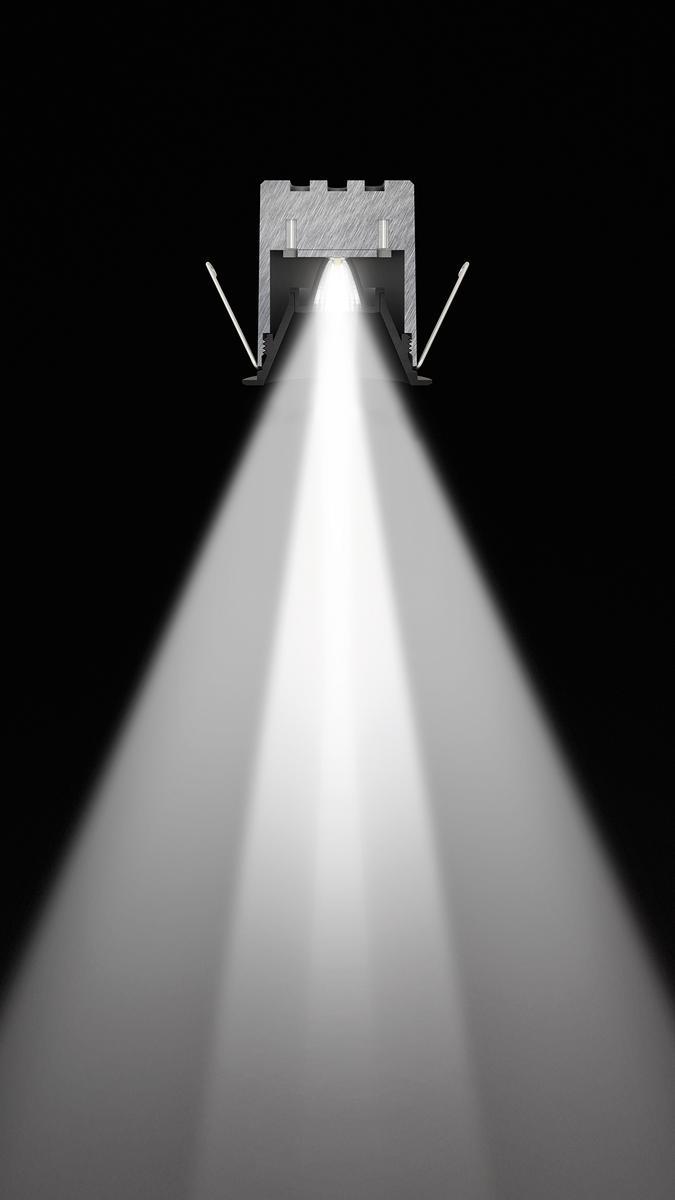LED recessed aluminium spotlight | Shot Light Trimless by Arkoslight