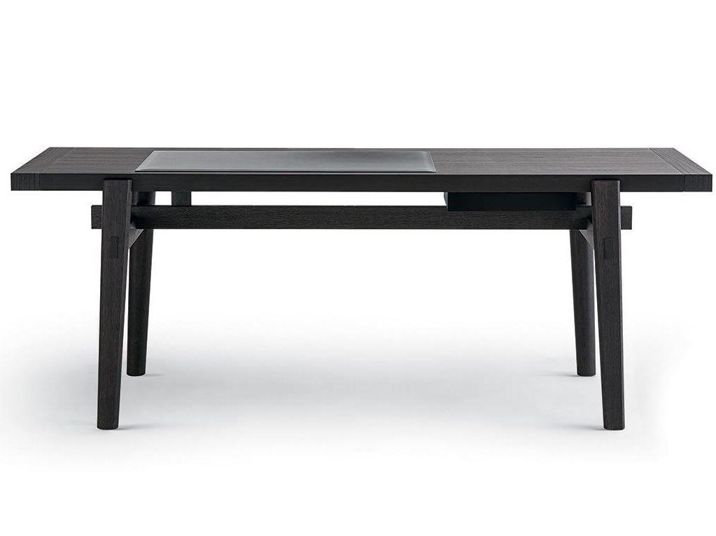 Rectangular wood veneer console table | Home Hotel by Poliform