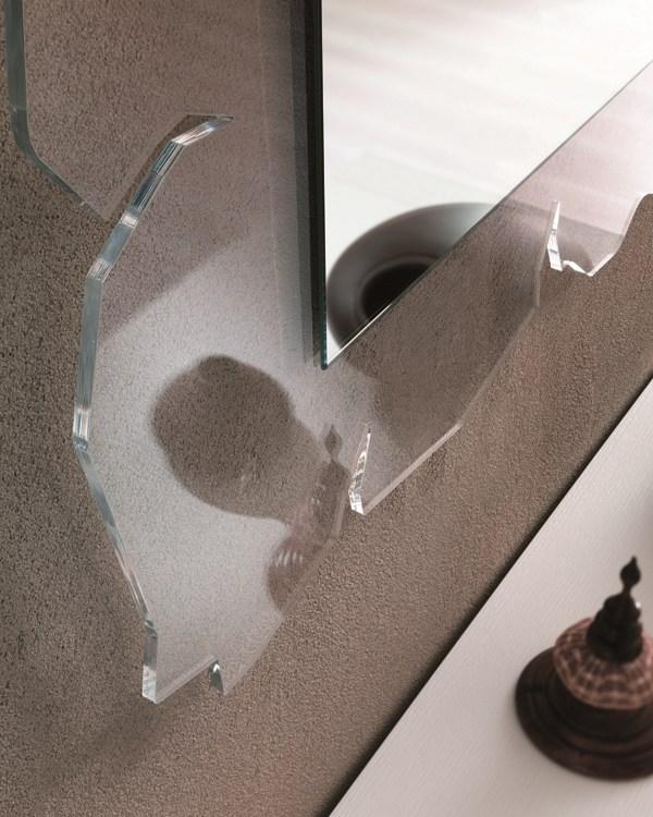 Square wall-mounted mirror | Vision by Riflessi