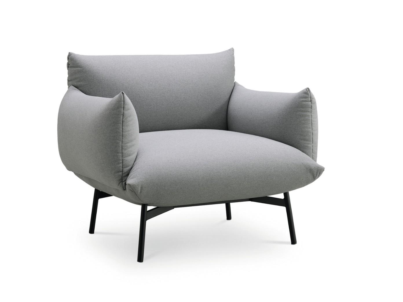 Upholstered fabric armchair with armrests | Area P Br M Ts by Midj