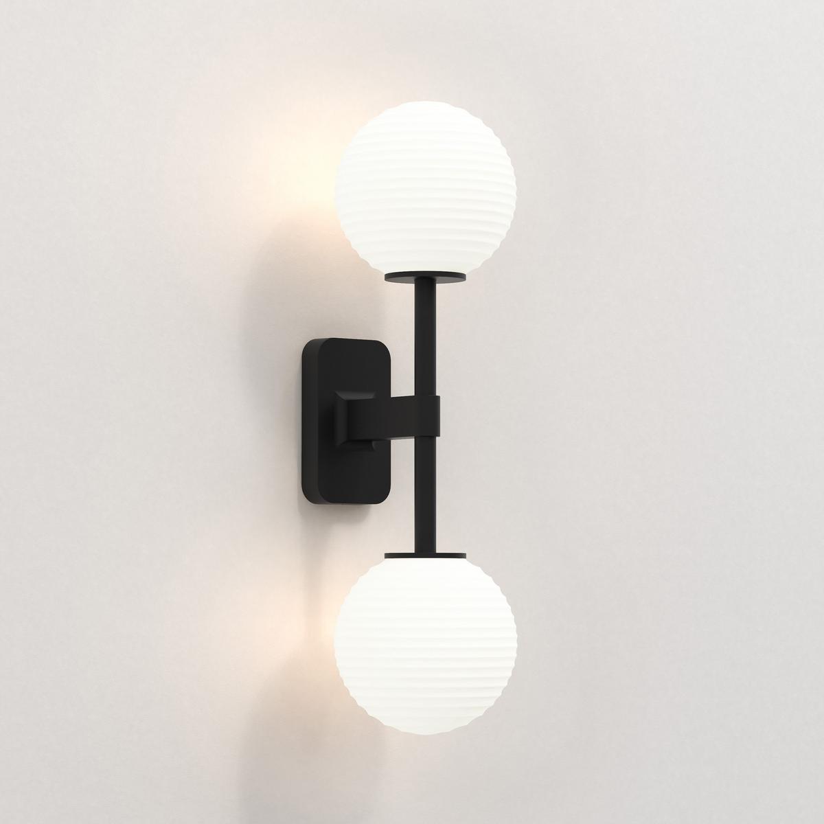 LED zinc wall lamp for bathroom | Tacoma Twin by Astro lighting