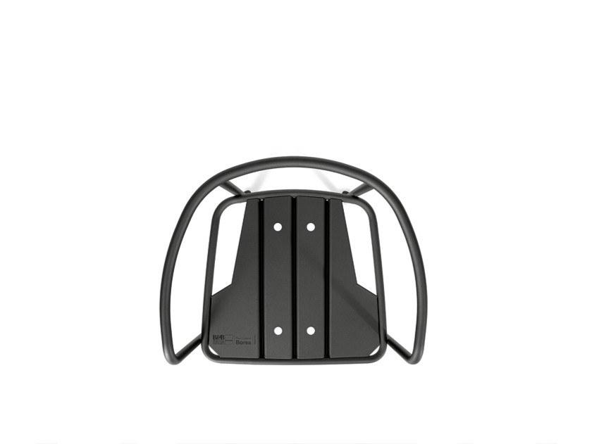 Upholstered fabric garden chair with armrests | Borea by B&B Italia