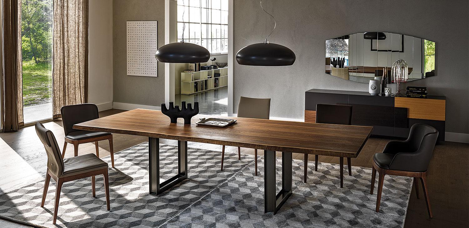 Rectangular veneer table | Sigma by Cattelan Italia