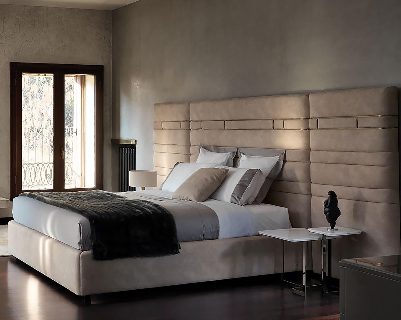 Fabric bed with upholstered headboard | Ziggy by Daytona