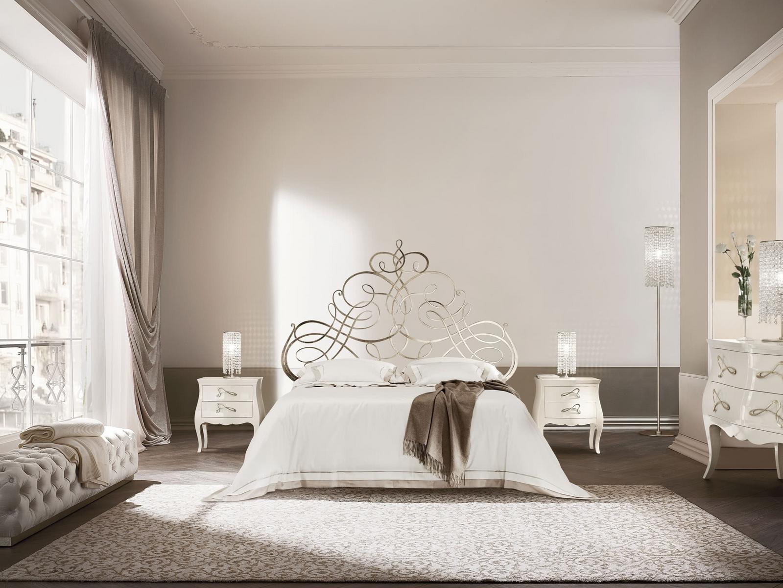 Wrought iron double bed | Pascià by Cantori