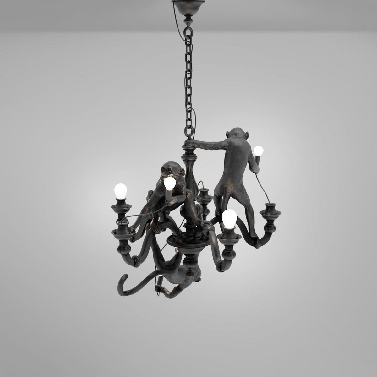 LED resin chandelier | Monkey Chandelier by Seletti