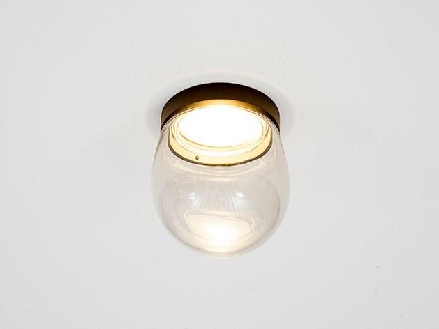 LED glass ceiling light with dimmer | Dropz by Dark