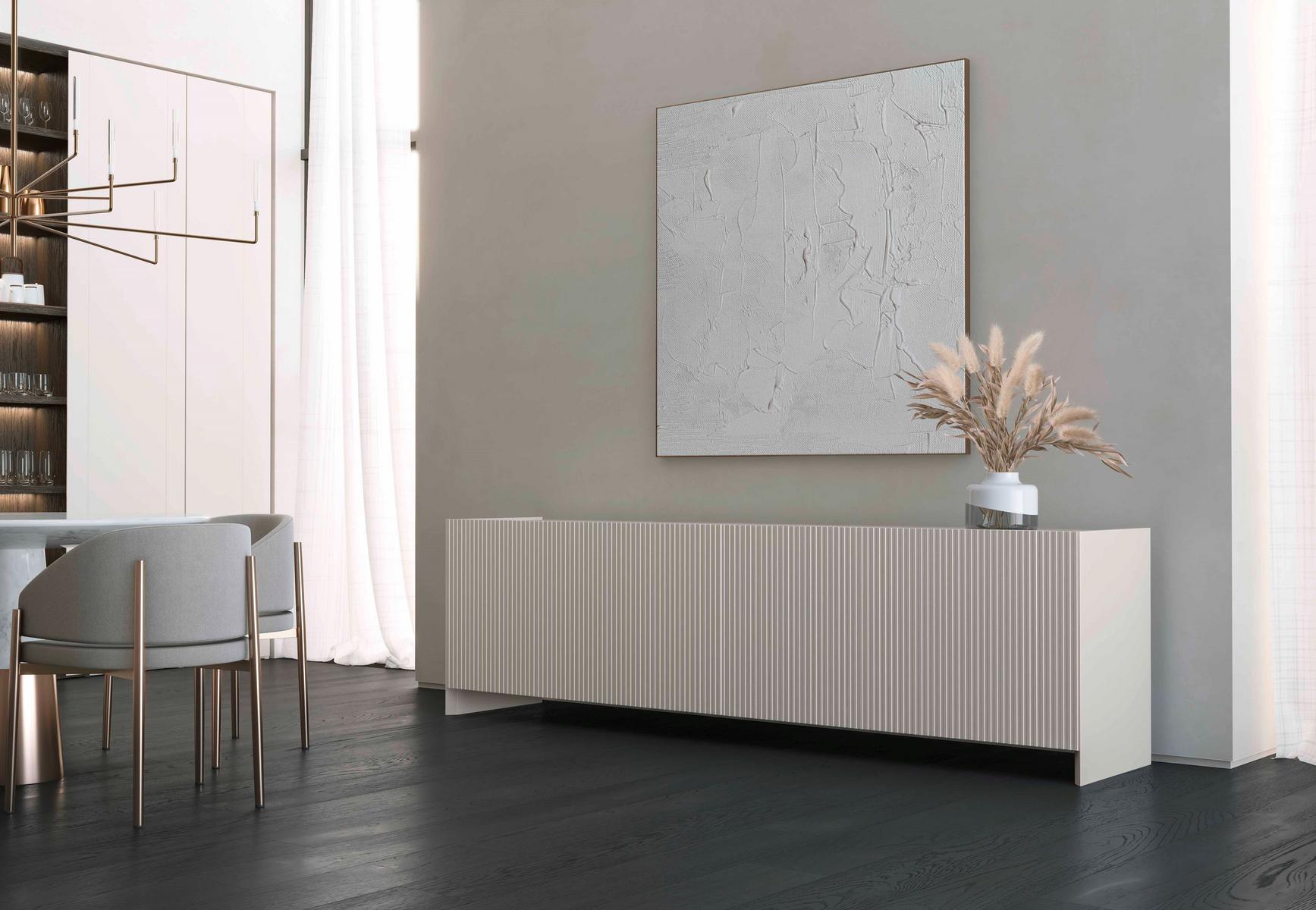 Sideboard with coplanar doors | Complanar Sideboard by Olivieri