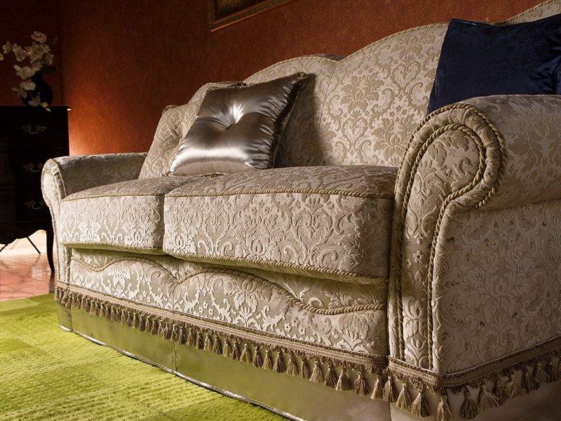 Fabric sofa bed with removable cover | Elektra by Domingo salotti