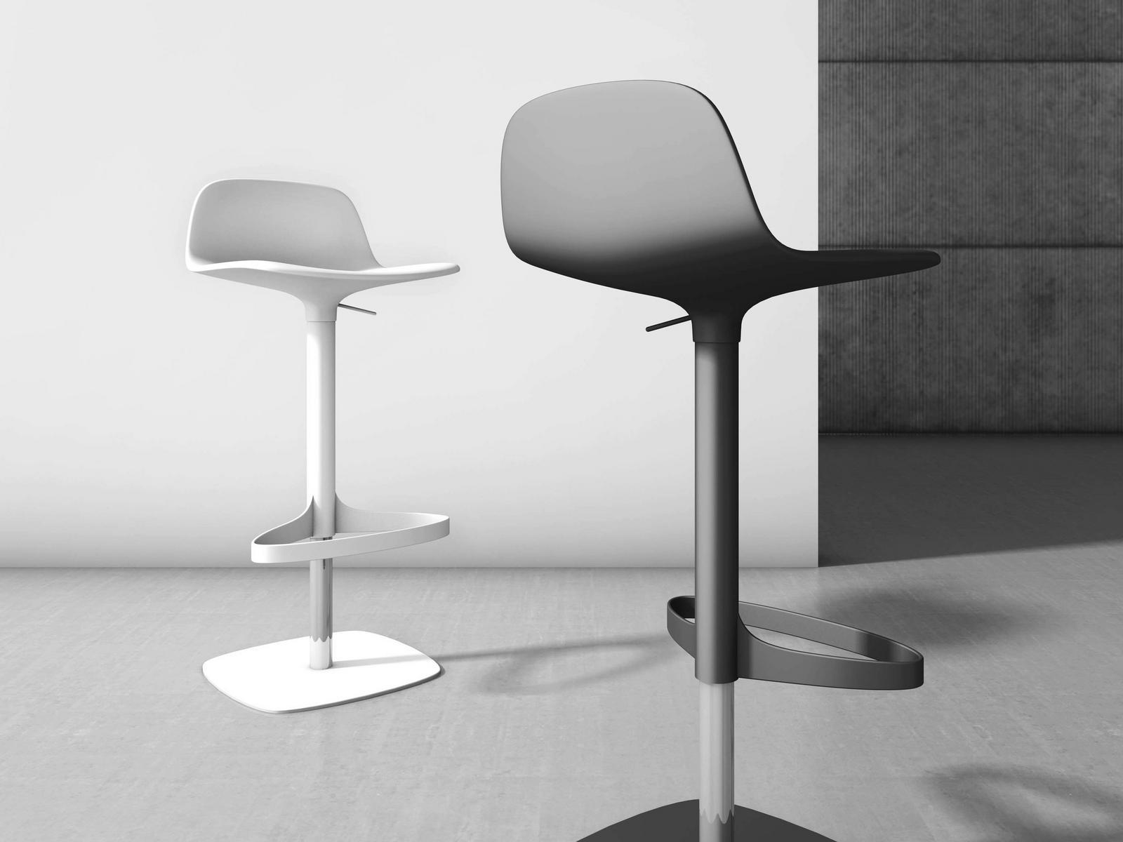 Swivel height-adjustable stool | Bonnie by Bonaldo