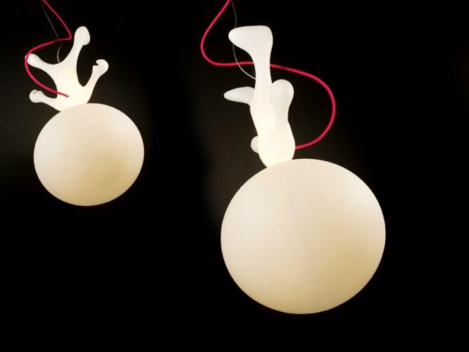 RGB polyethylene pendant lamp | Spacewalker by Dark