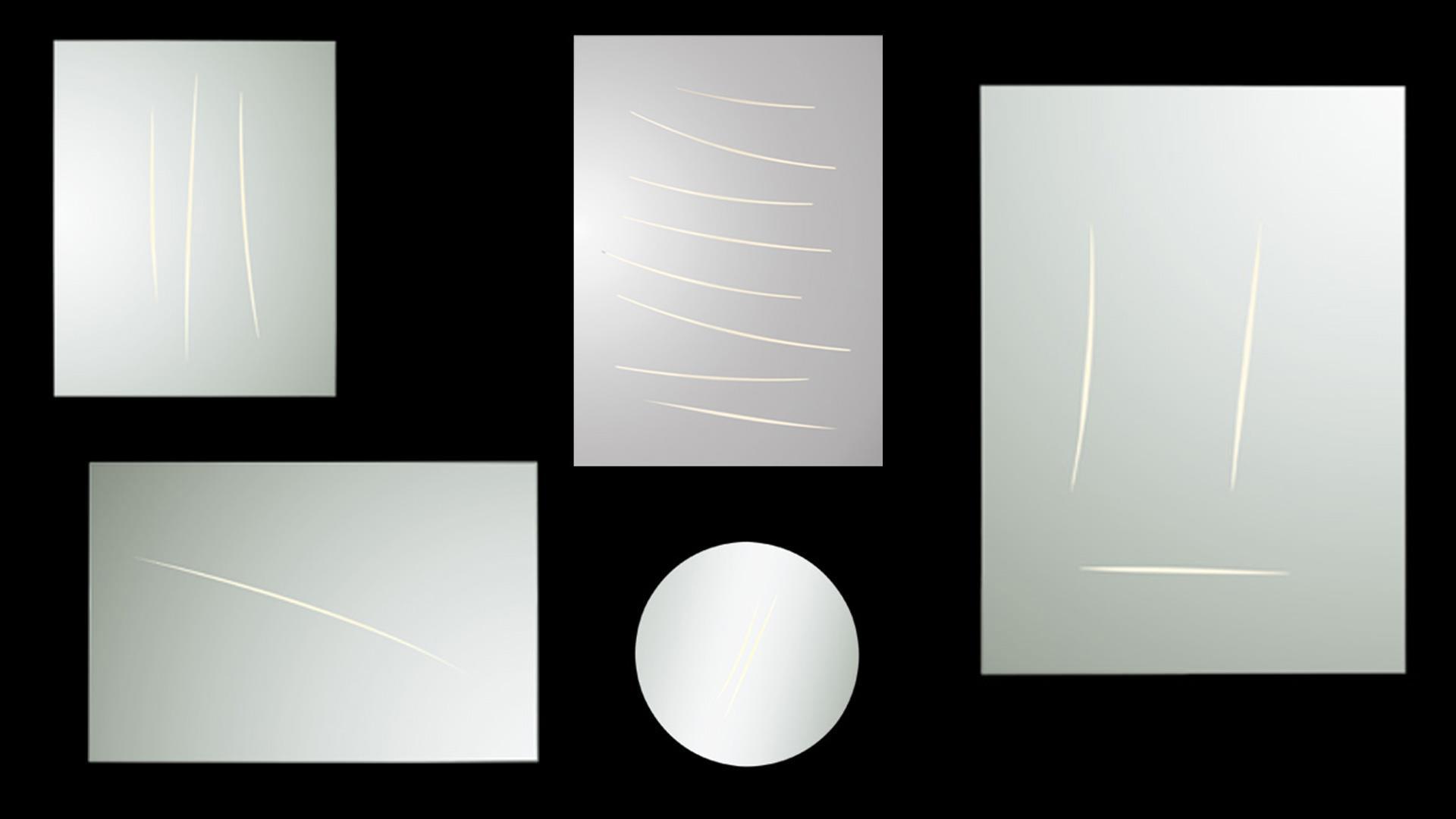 Rectangular wall-mounted mirror | Luce by Reflex