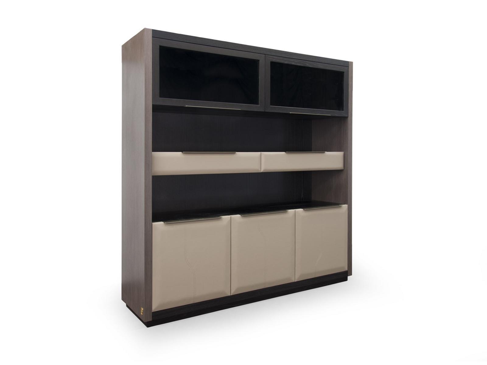 Wood veneer bookcase | Byblos by Formitalia