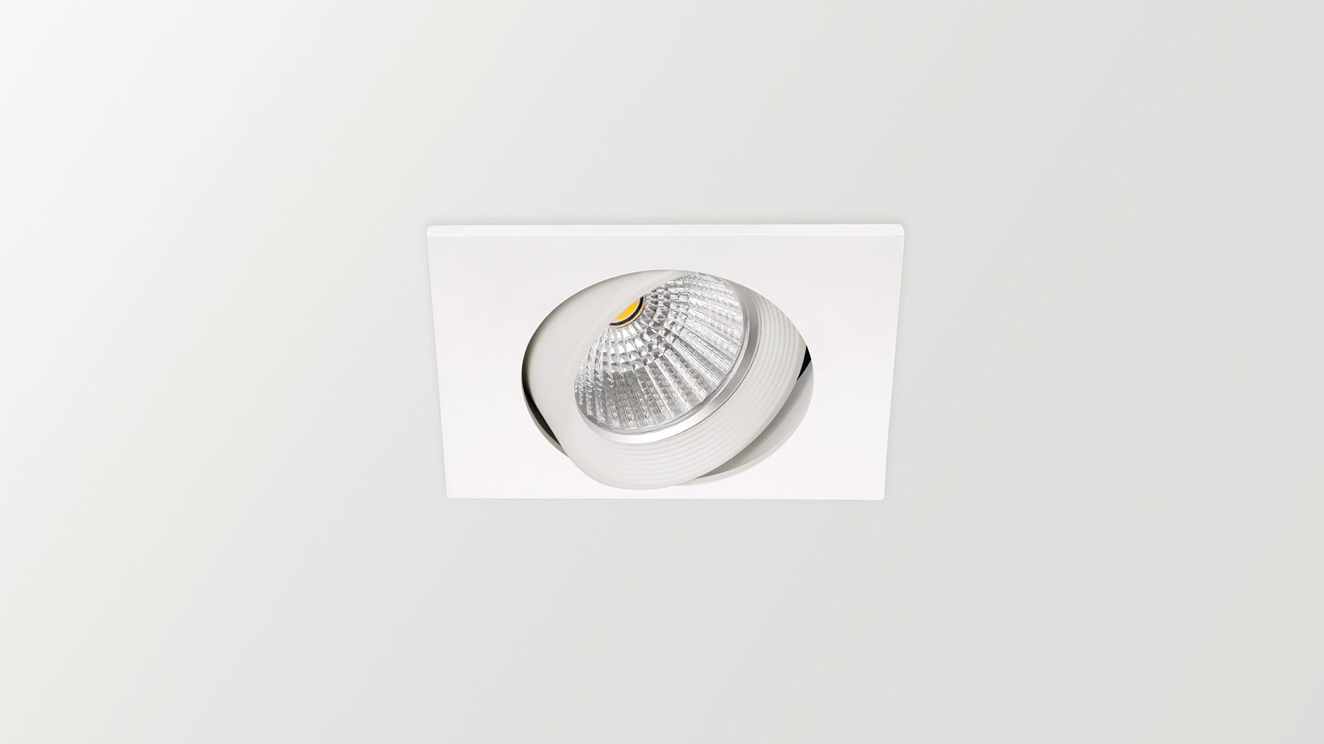 LED square aluminium spotlight | Dot Square Tilt by Arkoslight